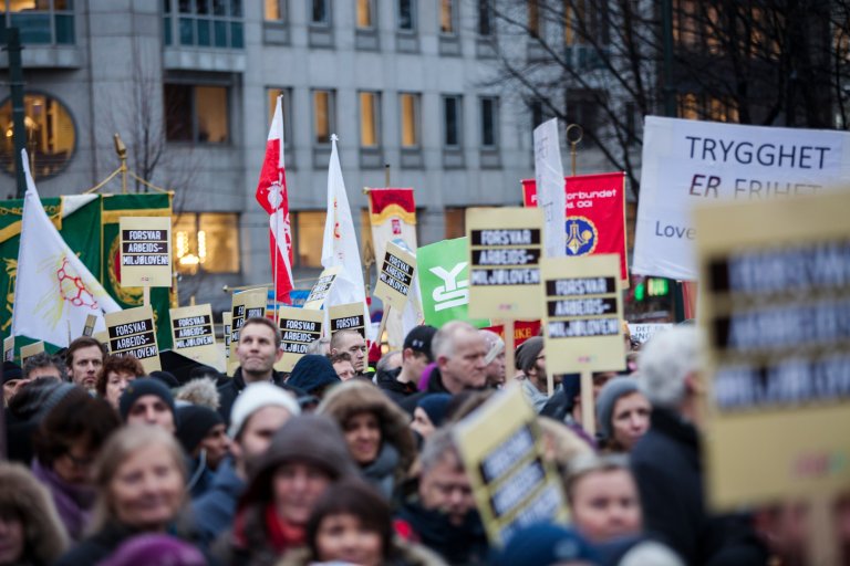 Generalstreik i 2015 Foto Erik Norrud