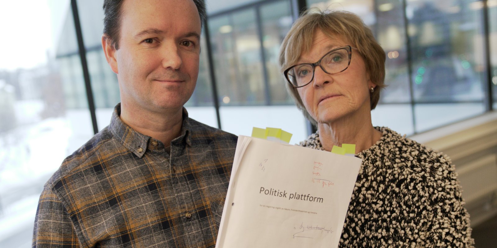 Satsing på kunnskap, kompetanse og yrkesfag er viktig for Deltas yrkesorganisasjonsledere, her representert ved lederne i Kost- og ernæringsforbundet og Norsk Tannpleierforening, Arnt Steffensen og Hilde Aga. (Foto: Martin Müller).