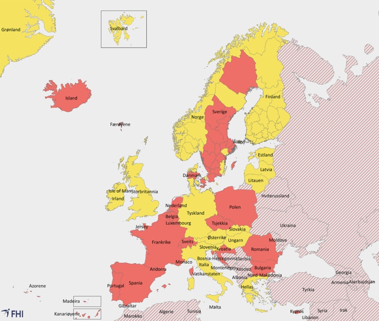 kart-innreisekarantene-norden-europa---norsk-12.08.20