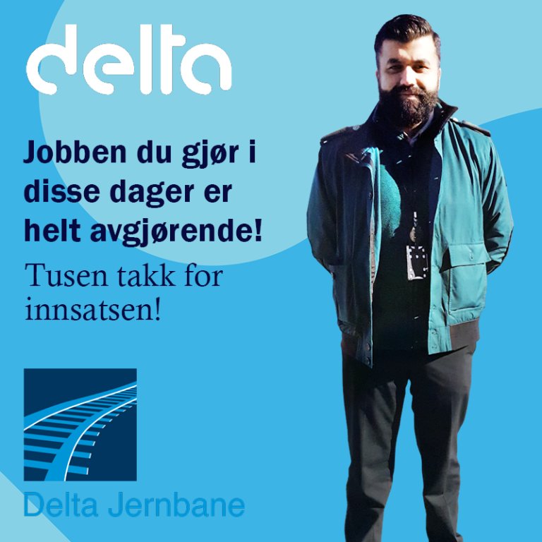 Førstelinjetjenesten takk for innsatsen Jernbane