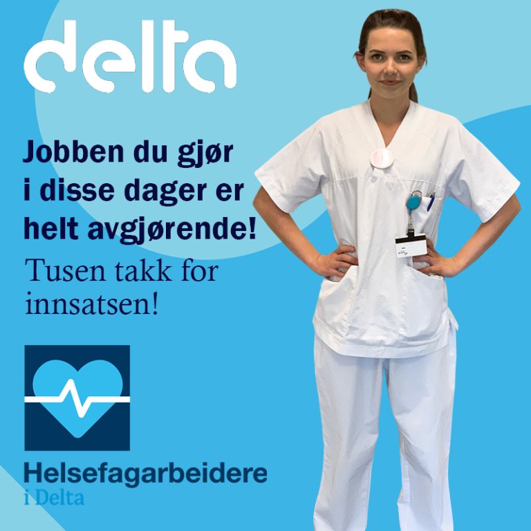 Førstelinjetjenesten takk for innsatsen helsefagarbeidere
