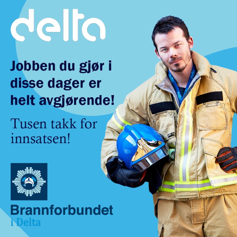 Førstelinjetjenesten takk for innsatsen brann
