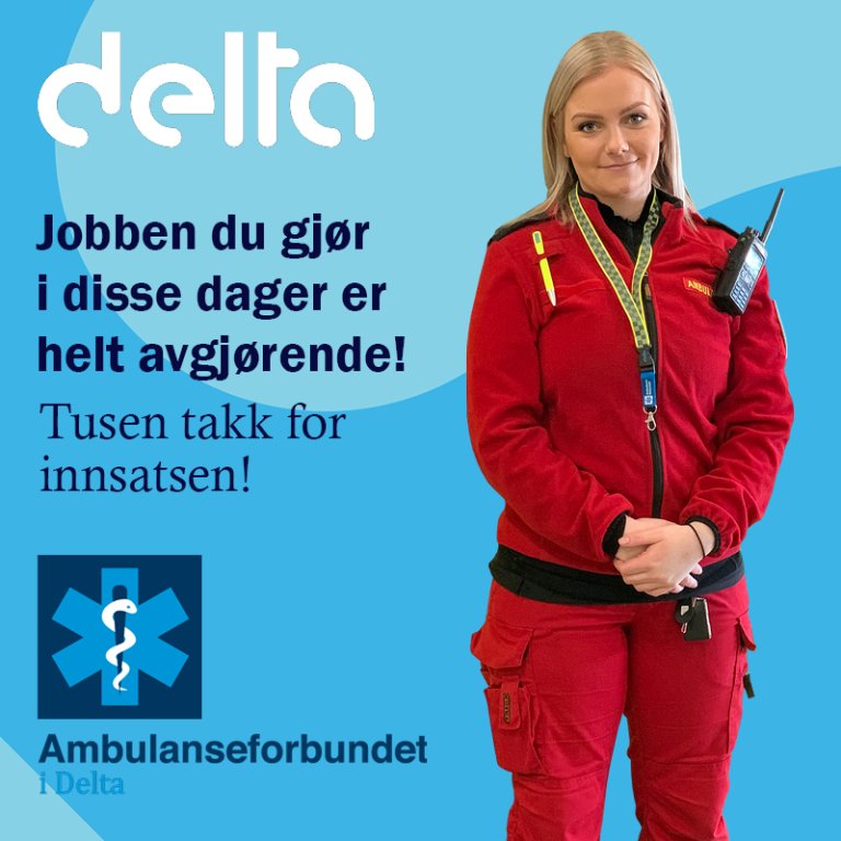 Førstelinjetjenesten takk for innsatsen Ambulanse 2