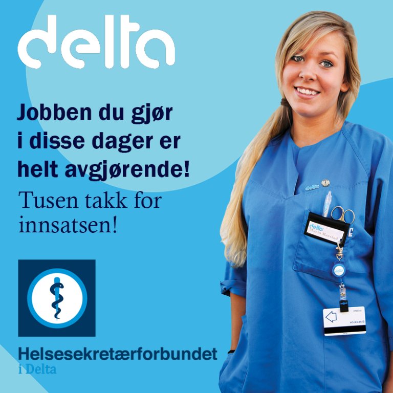Førstelinjetjenesten takk for innsatsen helsesekretær