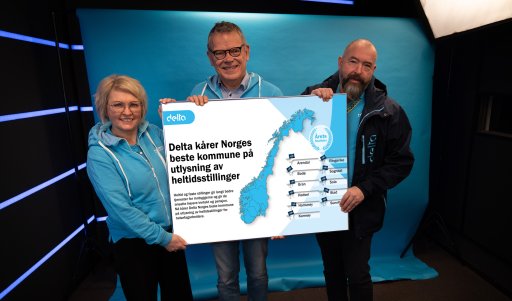 Tredje året på rad: Delta kårer Norges beste heltidskommune