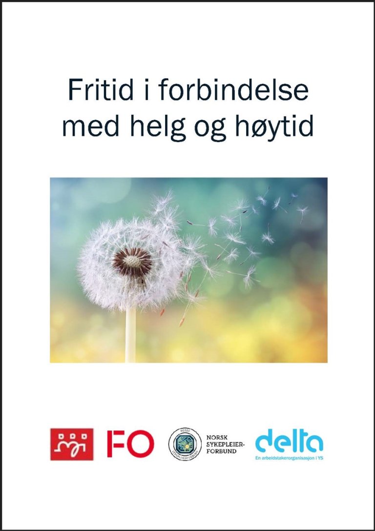 Forsiden fra heftet Fritid i forbindelse med helg og høytid