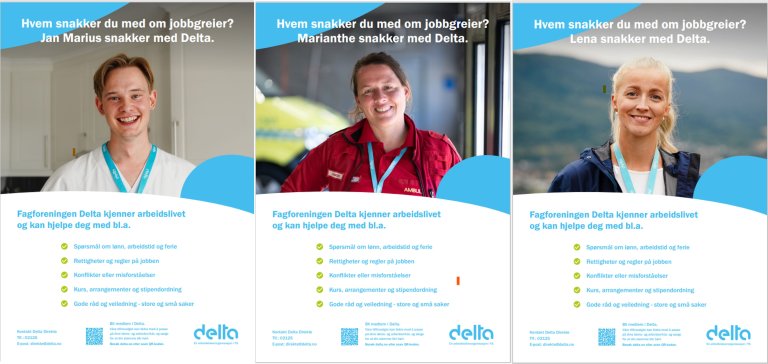 Plakater av medlemmer til oppslagstavle