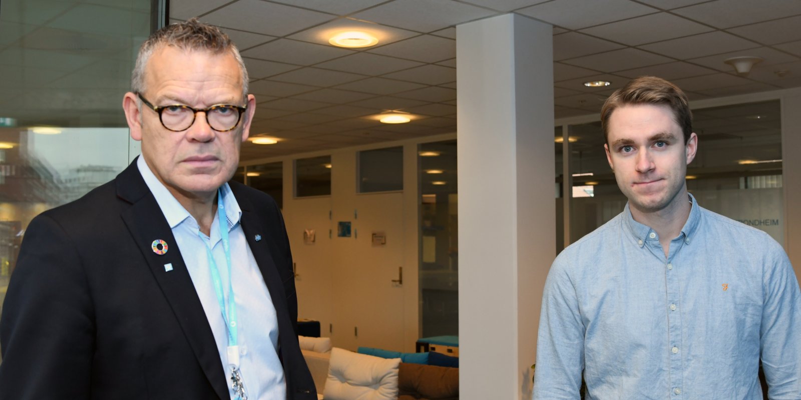 FORHANDLER I KA-området: Nestleder i Delta Trond Ellefsen og rådgiver Simen Bjerke representerer Deltas medlemmer i forhandlingene om ny hovedtariffavtale i kirkelig sektor. 