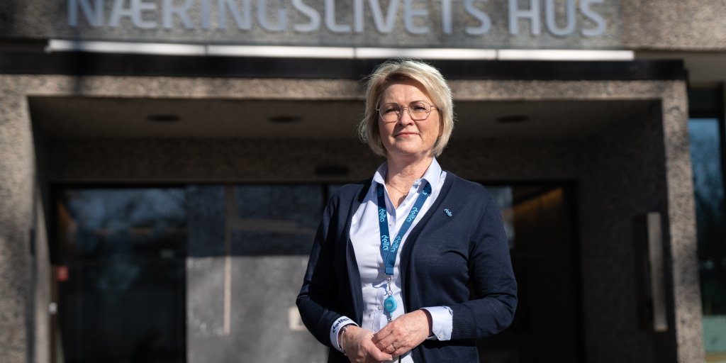 BROT I FORHANDLINGANE: Første nestleiar i Delta, Marit Solheim, i samband med oppstarten på mellomoppgjeret i NHO. 