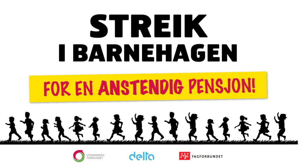 Barnehagestreiken i PBL-området 16. oktober - 16. november 2022