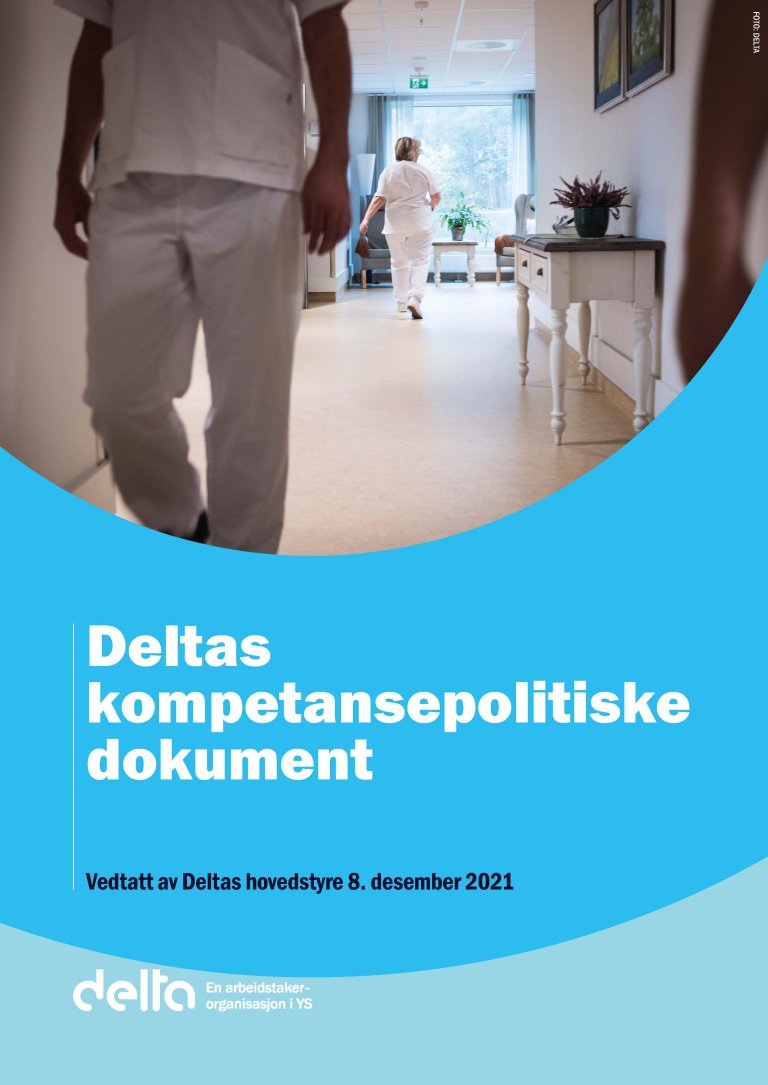 Forsiden til Deltas kompetansepolitiske dokument