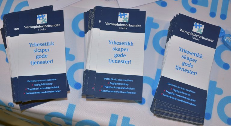 Kortversjonen av de yrkesetiske retningslinjer for Vernepleierforbundet i Delta finnes i denne brosjyren.